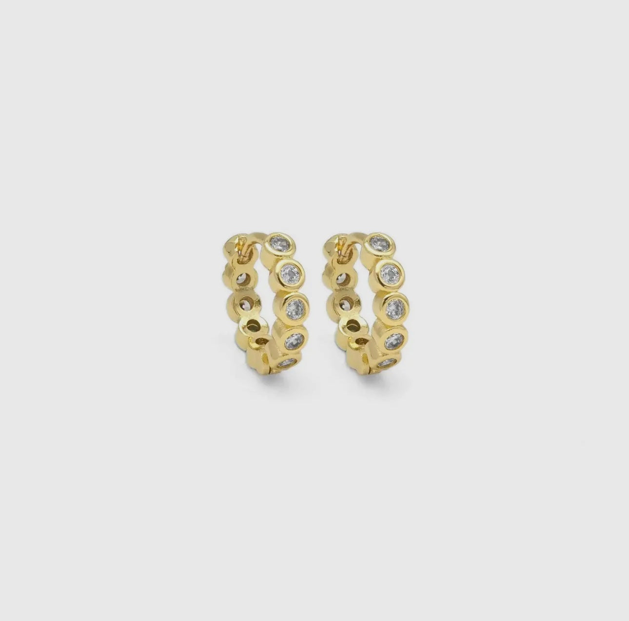 Small huggie earrings