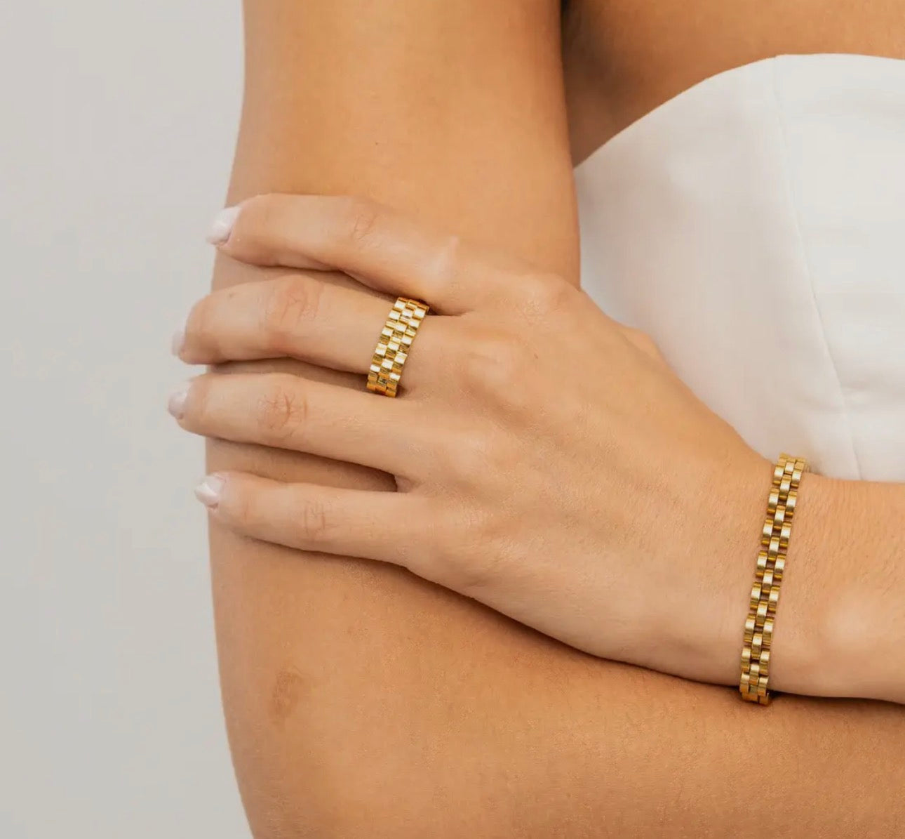 Gold Watch Ring