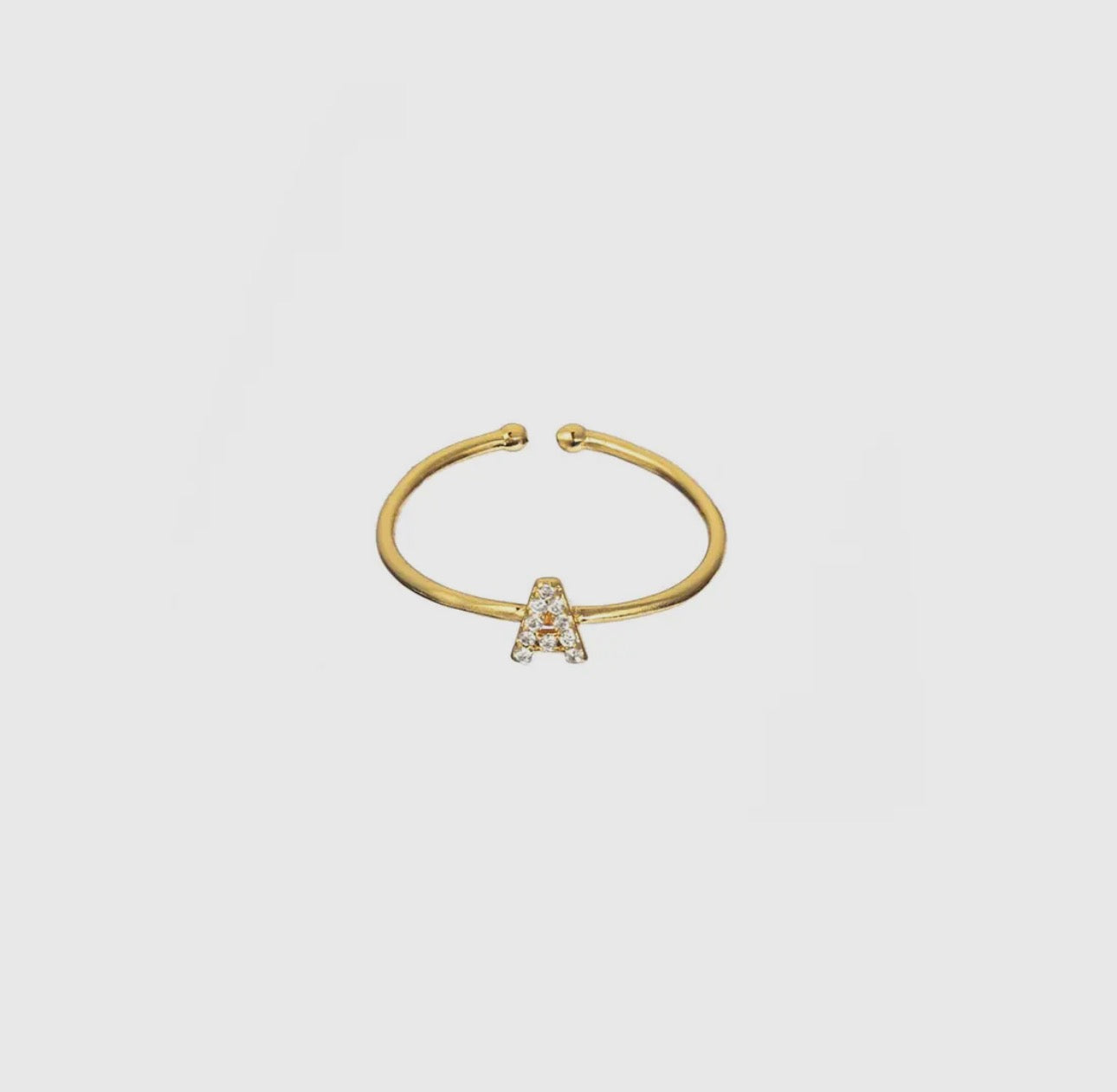 Gold Initial Ring