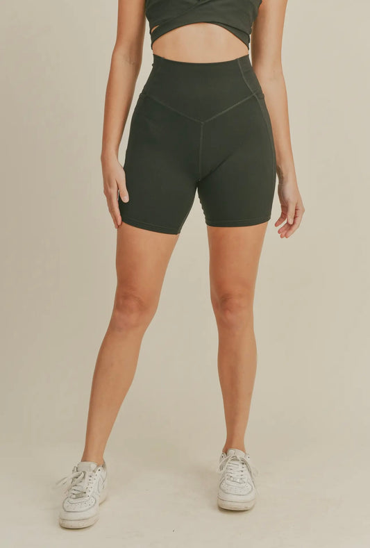Black biker shorts