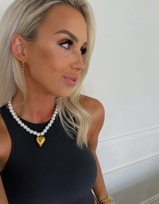 Pearl Heart Necklace