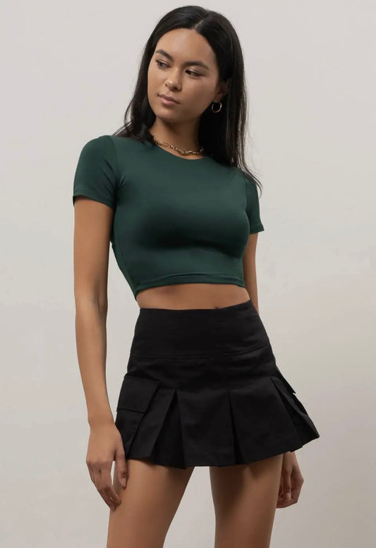 Round Neck Crop Top