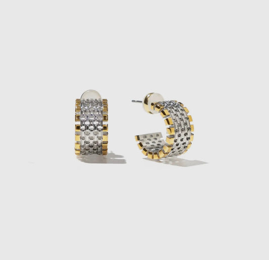Two Tone Watch Hoops