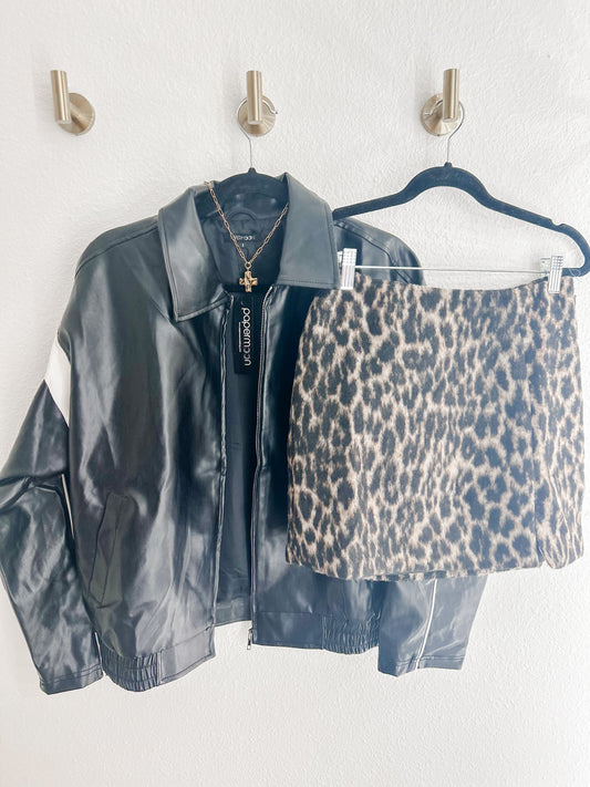 Leopard Mini Skirt