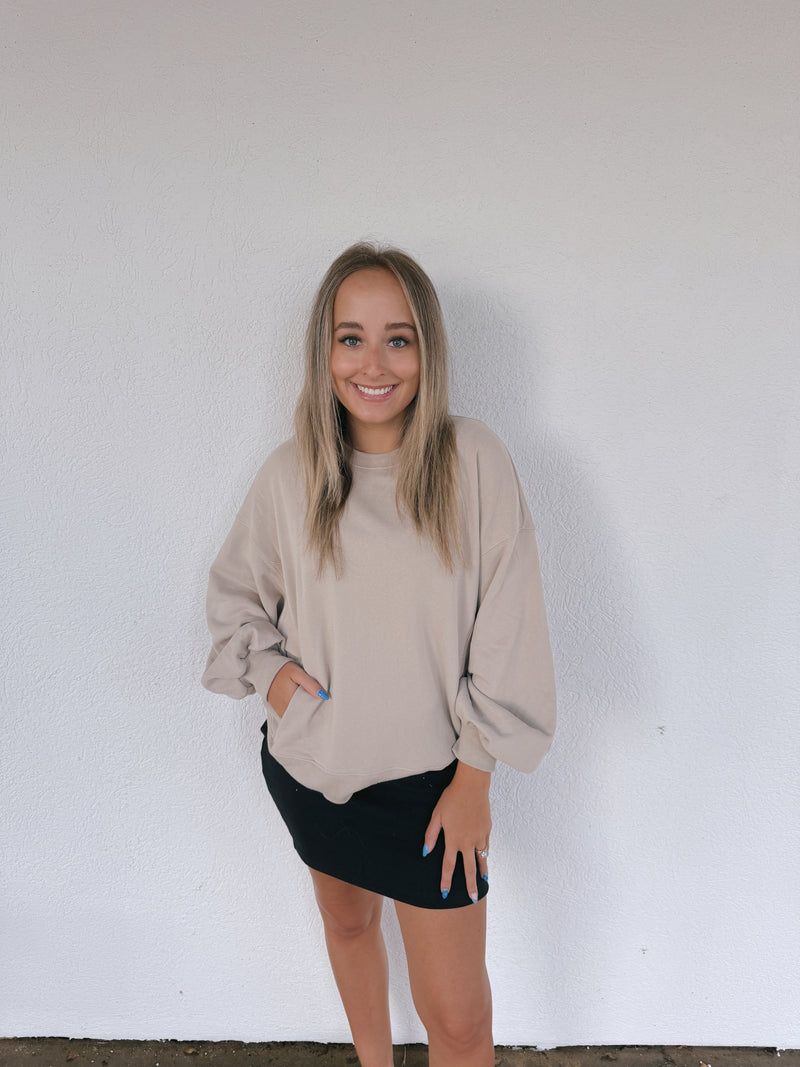 Oversized Crew Neck