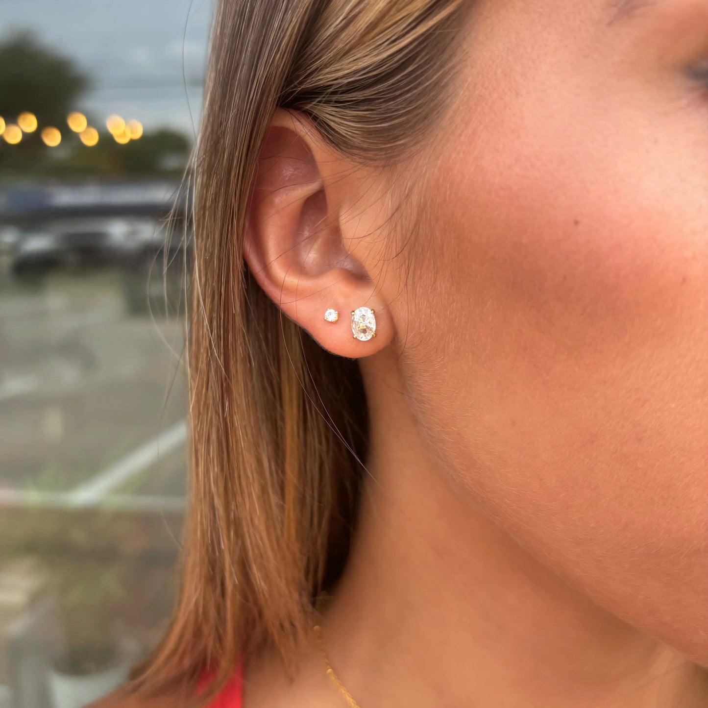 Emily Studs Cushion Cut