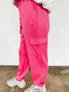 Pink Cargo Joggers