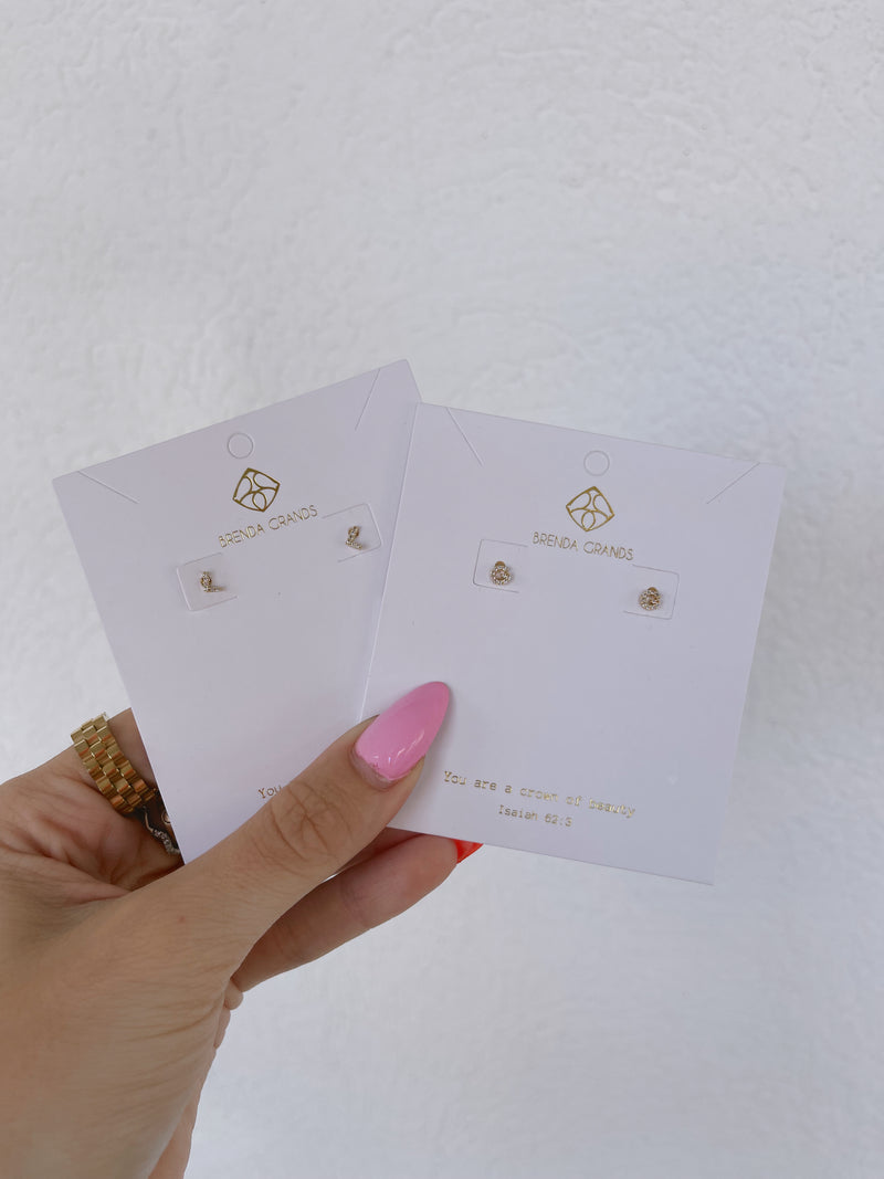 Initial Earrings