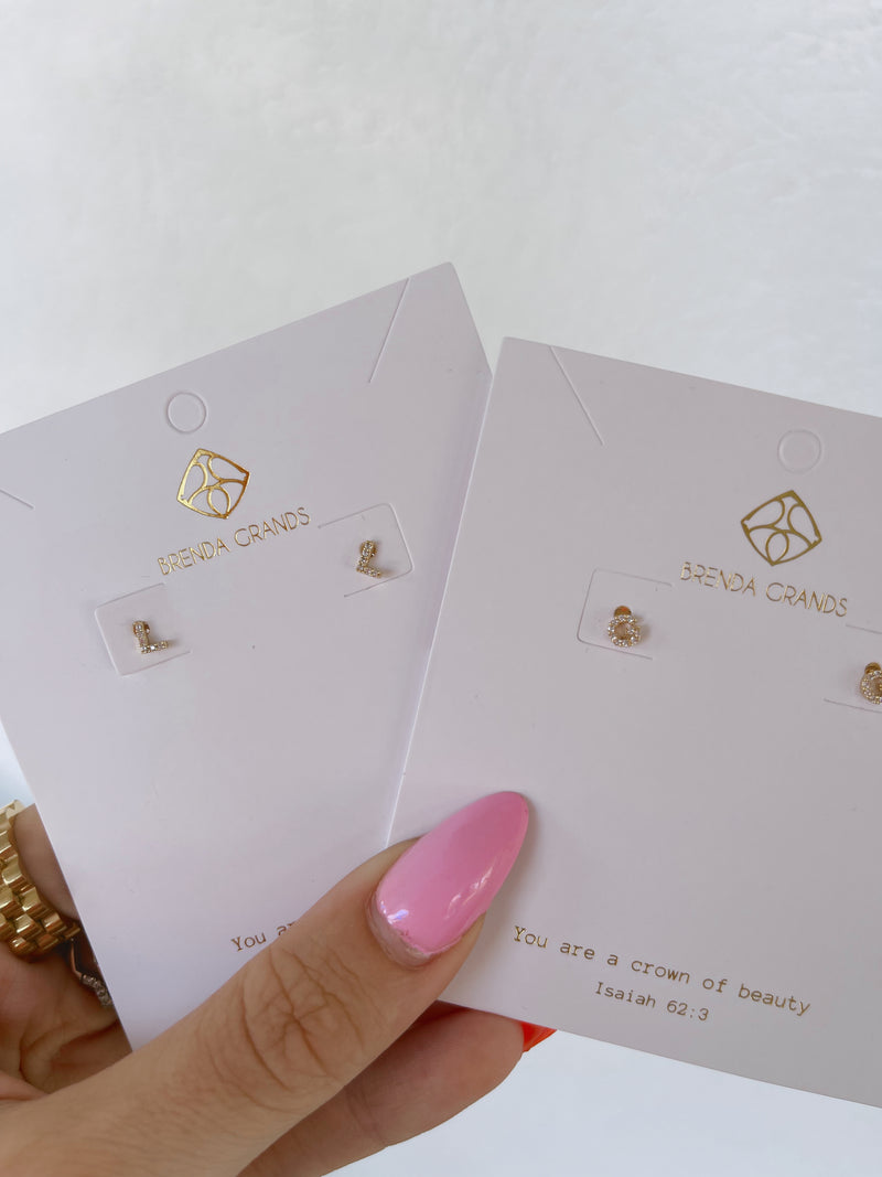 Initial Earrings
