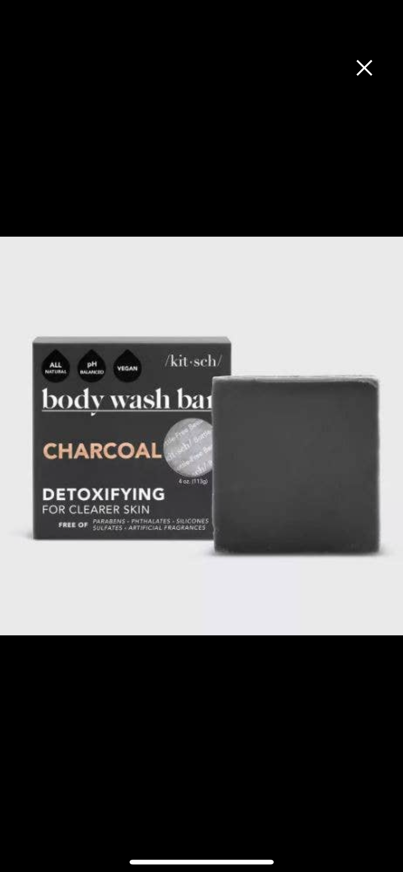 Kitsch Charcoal Detoxifying Bar